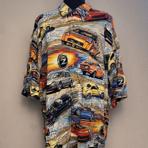 reyn spooner Other - Vintage‎ Reyn Spooner Men's Nissan All Over   Print XXL Button-up shirt Pocket